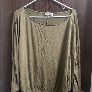 Listicle Olive Long Sleeve Women's Top